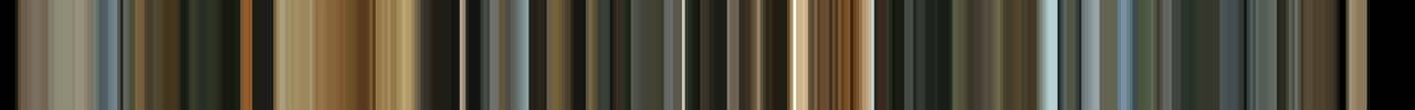 A barcode of colors from the vid (Things That Go Bump in the Light) Montezuma