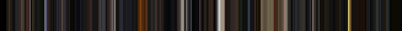 A barcode of colors from the vid (Goddammit) Bin This Way for Years