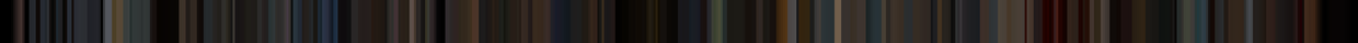 A barcode of colors from the vid The Red Shoes