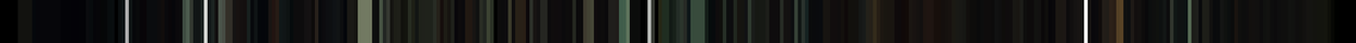 A barcode of colors from the vid Hot Thoughts (Naka-Choko)